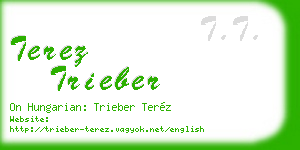 terez trieber business card